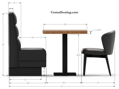 What is a Banquette Style Booth Seating? Booth Dining Table, Banquette Dimensions, Outdoor Furniture Table, Banquette Seating Restaurant, Cafe Bench, Restaurant Booth Seating, Banquette Ideas, Booth Seat, Booth Table