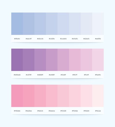 Google Docs Color Pallete, Ombre Colour Palette, Colour Palette With Hex Codes, Pastel Purple Color Palette, Red Pastel Palette, Pastel Color Palette Hex Codes, Pie Chart Color Palette, Colour Codes, Ombre Color Palette