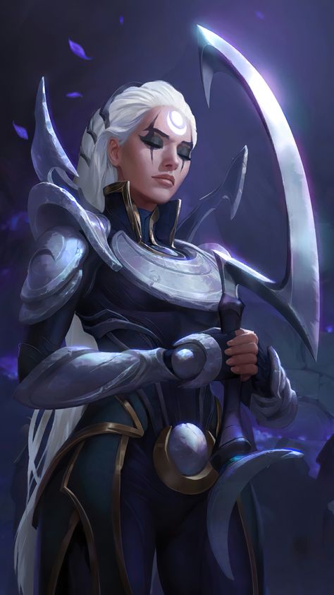 Diana - Legends Of Runeterra Diana Lol, Leona League Of Legends, Evelynn League Of Legends, Champions League Of Legends, Lol Champions, League Of Legends Characters, Lol League Of Legends, 판타지 아트, Digital Art Girl