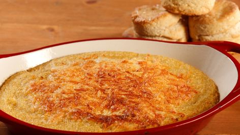 Leftover Grits, Southern Style Grits, Breaded Cod, Southern Grits, Grit Cakes, Grits Casserole, Breakfast Sides Dishes, Grits Recipe, Cheese Grits