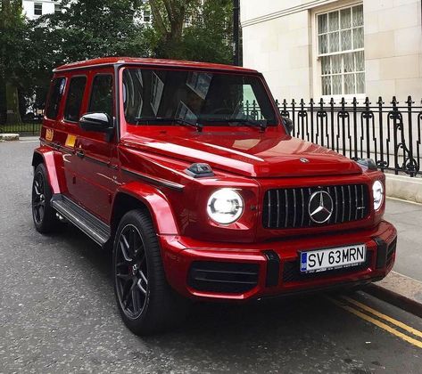 Candy Apple Red G Wagon Red G Wagon, Red G Wagon Mercedes, Mecerdes Benz G Wagon, Mercedes Jeep, Mercedes Benz Suv, Mercedes G63, Mercedes G Wagon, Benz G Class, Wagon Cars