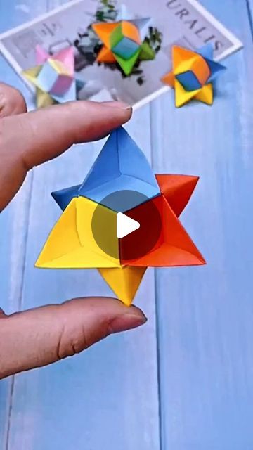 How To Fold Paper Stars, 3d Stars, Origami Love, Paper Magic, Easy Paper Crafts Diy, 3d Star, Origami Art, Easy Paper Crafts, Crafts And Diy