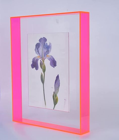 Pink Picture Frames, Acrylic Picture Frames, Wall Office, Photo Frame Display, Modern Picture Frames, Acrylic Photo Frames, Artistic Pictures, Magnetic Frames, Decoration Photo