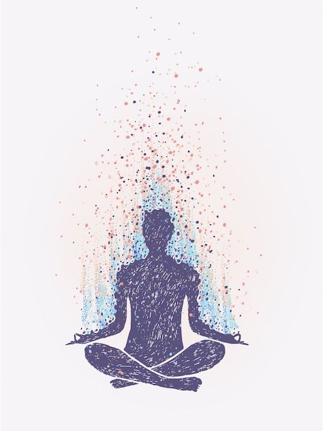 Meditation, enlightenment. sensation of ... | Premium Vector #Freepik #vector #yoga-silhouette #meditation #yoga-meditation #yoga-poses Yoga Poster Design, Sunrise Background, Tiktok Marketing, Increase Followers, Yoga Illustration, Illustration Story, Yoga Poster, Lotus Pose, Tiktok Account