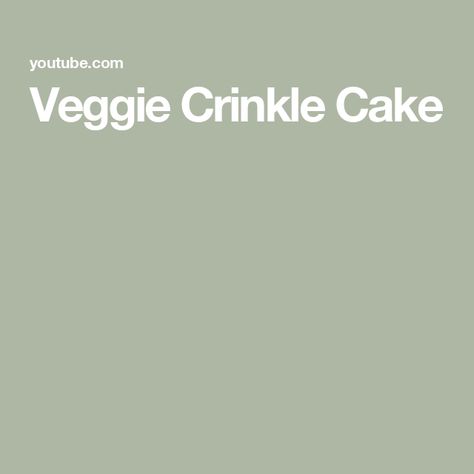 Veggie Crinkle Cake Crinkle Cake, Cake For Breakfast, Breakfast Cake, My Website, Breakfast Recipes, Cake