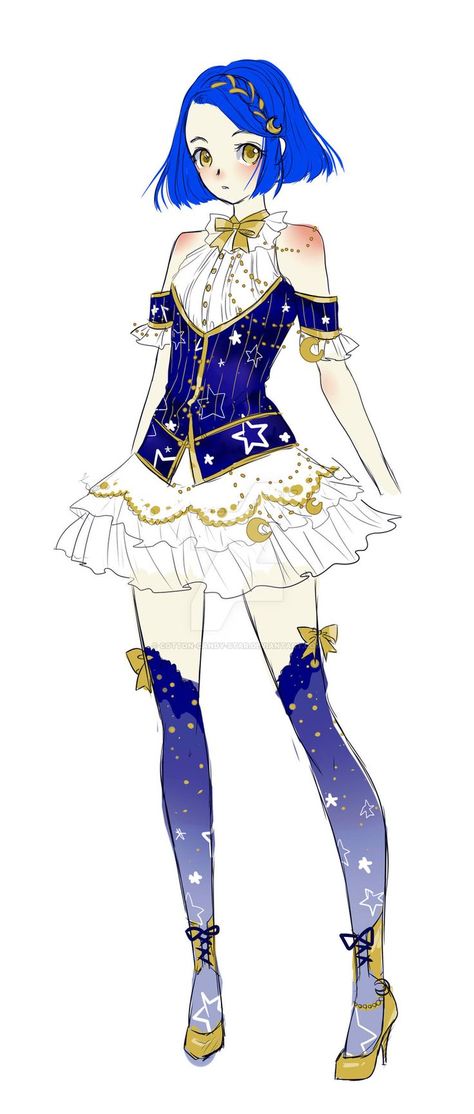 Galaxy Fashion Outfits, Pop Star Outfit Drawing, Idol Clothes Anime, Pop Idol Outfit Anime, Anime Idol Outfits Design, Japanese Idol Outfits Drawing, Fantasy Space Outfit, Idol Outfit Ideas Anime, Idol Outfits Drawing