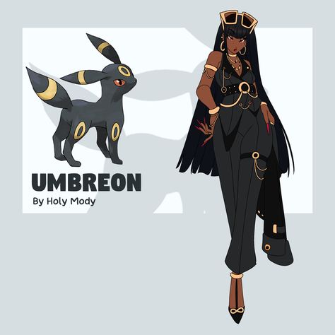 Umbreon Gijinka, Shiny Umbreon, Source Of Income, Fan Art Drawing, Black Women Art, Pokemon Cards, The House, Two By Two, Pokemon