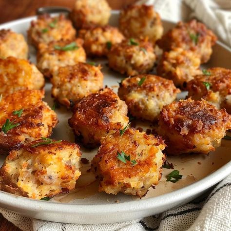 Hashbrown Bites, Sausage Bites, Potato Appetizers, Frozen Hashbrowns, Sausage Hash, No Egg Desserts, Homemade Toffee, Mini Tart Pans, Crispy Hashbrowns