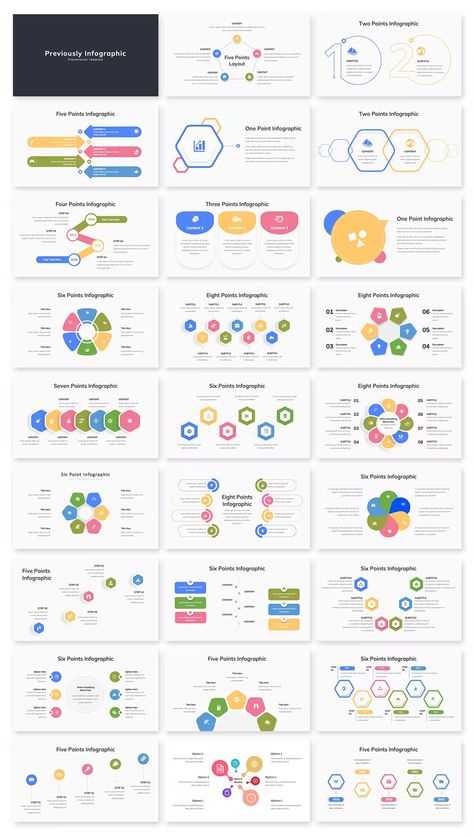 Infographic PowerPoint Template. 56 Total Slides. Free Template Powerpoint Slide Design, Ppt Background, Powerpoint Layout, Infographic Powerpoint, Powerpoint Presentation Design, Presentation Design, Presentation Template, Infographic Design, 16 9