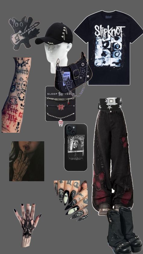 Slipknot Concert, Rocker Girl, Swaggy Outfits, Slipknot, Concert Outfit, Rocker, My Style, Concert, Wardrobe