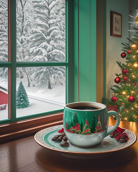 Good Morning Christmas, Merry Christmas Gif, Birthday Wishes Messages, Christmas Scenery, Christmas Wallpapers, Christmas Gifts For Boyfriend, Christmas Scenes, E Card, Christmas Coffee