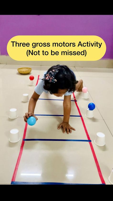 Shweta | DIY activities | Nagpur | Singrauli | Activity to work on Gross motor skills 🥎 👟 ✔️ work on muscles development ✔️ muscle control ✔️ co-ordination ✔️ and most important it i… | Instagram Disney Large Motor Activities, Eyfs Gross Motor Activities, Gross Motor Activities For Preschoolers, Toddler Gross Motor Activities, Gross Motor Activities For Toddlers, Preschool Transitions, Physical Activities For Toddlers, Sequence Game, Preschool Gymnastics