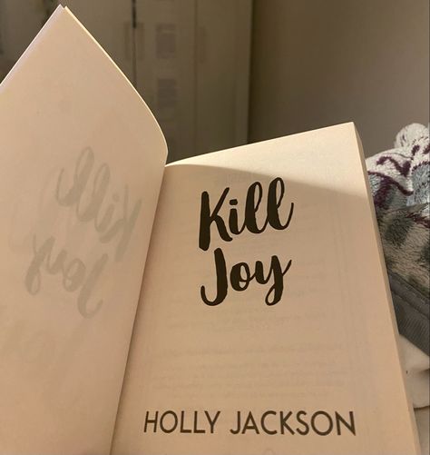 Kill Joy By Holly Jackson Aesthetic, Kill Joy Book, Kill Joy By Holly Jackson, Kill Joy, 2024 Books, Holly Jackson, Book Vibes, 20th Birthday Gift, 2024 Christmas