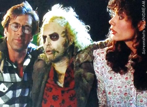 Adam, Beetlejuice, and Barbara Adam And Barbara, Barbara And Adam Beetlejuice Art, Beetlejuice Screencaps, Beetlejuice Movie Scene, Adam And Barbara Beetlejuice Musical, Beetlejuice Behind The Scenes, Beetlejuice Makeup, Beetlejuice Cartoon, Bug Juice