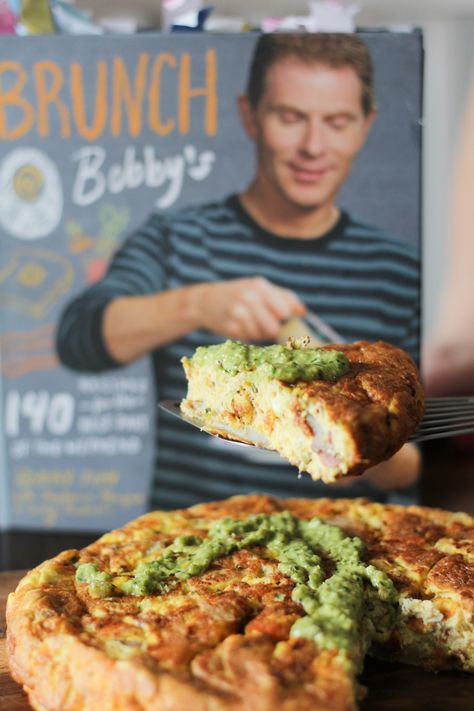 Bobby Flay's Spanish Tortilla - Jen Around the World Brunch With Bobby Flay Recipes, Bobby Flay Brunch Recipes, Italian Egg Bread Bowl Bobby Flay, Bobby Flay Burger Recipe, Bobby Flay Steak, Bobby Flay Brunch, Cabin Recipes, Spanish Tortilla Recipe, Bobby Flay Paella Recipe