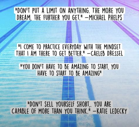 Motivational Swim Quotes, Katie Ledecky Quotes, Swimming Motivational Quotes, Swim Motivation, Caeleb Dressel, Swim Quotes, Yass Queen, Katie Ledecky, I Thank God