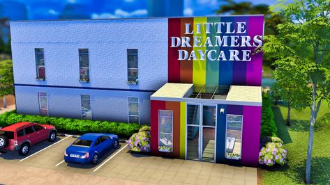 Sims 4 Daycare, Sims 4 Jobs, Sims 4 Restaurant, Pet Daycare, Toddler Daycare, The Sims 4 Lots, Daycare Design, Sims 4 Blog, Toddler Stuff