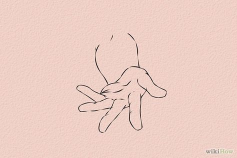 6 Ways to Draw Anime Hands - wikiHow Draw Anime Hands, Hand Reaching Out Drawing, Drawing Anime Hands, Learn To Draw Anime, Anime Hands, Hand Drawing Reference, Draw Anime, Hand Reference, Anime Drawing