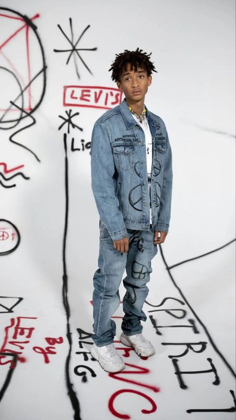 Jaden Smith Fashion, Vest Outfits Men, Denim Photoshoot, Pretty Flacko, Art Outfit, Denim Art, Jaden Smith, Dope Outfits For Guys, Black Couples Goals