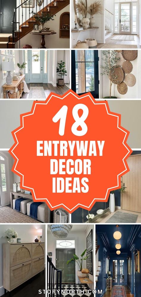 Save this pin for inspiring ways to elevate your entryway decor and leave guests in awe. Enhance your home's first impression with these creative ideas! #HomeDecor #EntrywayDecor #InteriorDesignIdeas Long Entry Way Decor Ideas, Foyer Decor Entryway, Creative Entryway, Round Foyer, Entryway Table Modern, Creative Ideas To Make, Entryway Decor Ideas, Porch Paint, Entryway Signs