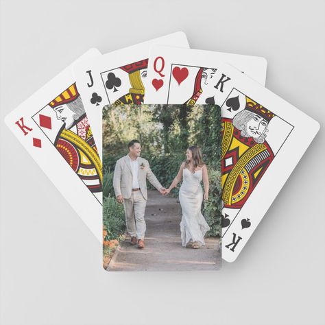 Photo Playing Cards, Personalized Playing Cards, Wedding Anniversary Photos, Invitation Kits, Multi Photo, Mr And Mrs Wedding, Anniversary Photos, Poker Cards, Personalized Anniversary