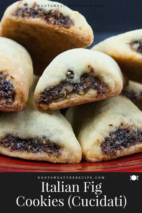 Italian Fig Recipes, Italian Fig Cookies Cucidati Recipe, Fig Filled Cookies, What To Do With Dried Figs, Italian Fig Cookies Recipes, Cuccidati - Sicilian Fig Cookies, Sicilian Fig Cookies, Rice Flour Cookies Recipes, Recipes Using Dried Figs