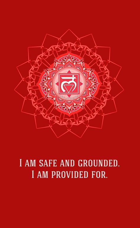 Root Chakra Affirmations Wallpaper, Root Chakra Wallpaper, Chakra Affirmations Wallpaper, Root Chakra Affirmations, Chakra Mantra, Muladhara Chakra, Chakra Healing Meditation, Chakra Health, Notion Planner