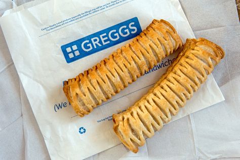 Greggs Sausage Rolls, Have A Safe Travel, Katherine Core, Vegan Sausage Rolls, Pies Savory, Hand Pies Savory, Vegan Steak, Baked Steak, Jar Of Jam