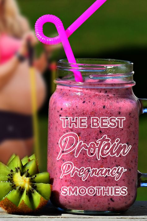 Breakfast Smoothies For Pregnant Women, Healthy Smoothies For Pregnant Women, 1st Trimester Smoothie Recipes, Smoothie Recipes For Pregnant Women, Protein While Pregnant, High Protien Snacks Pregnancy, Protein Shakes For Pregnant Women, Pregnancy Breakfast Smoothie, Pregnancy Shakes Recipes