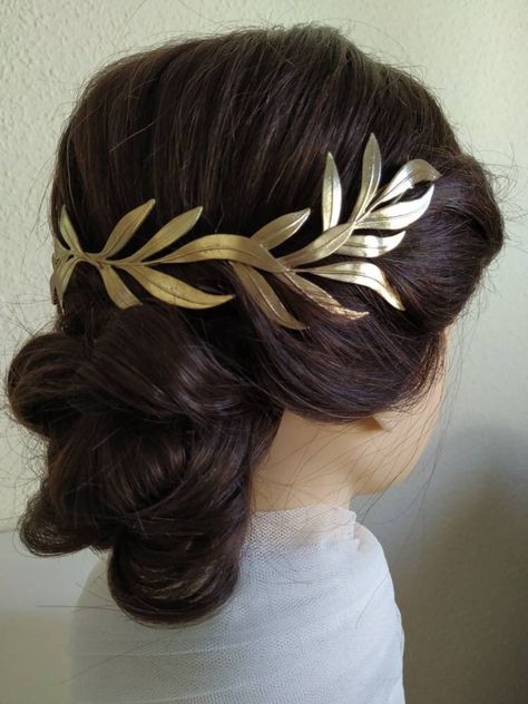 Greek Headpiece, Greek Goddess Style, Greek Crown, Laurel Wreath Crown, Goddess Style, Leaf Headpiece, Goddess Crown, Hair Wreaths, Hair Adornments