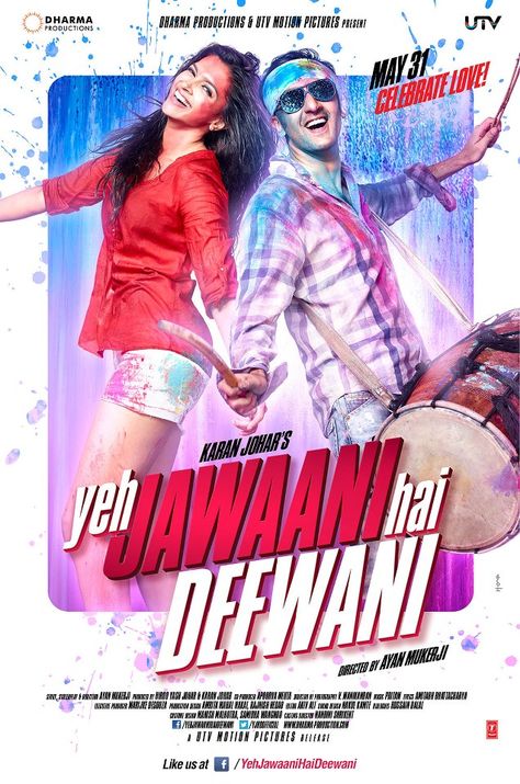 The 1st poster of Yeh Jawaani Hai Deewani featuring #Ranbir Kapoor & #Deepika Padukone! Yeh Jawaani Hai Deewani, Indie Movie Posters, Best Bollywood Movies, Latest Bollywood Movies, Bollywood Posters, Indie Movies, Ranbir Kapoor, Indie Pop, Bollywood Movie