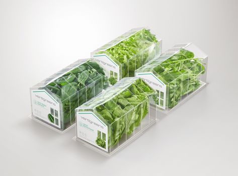 Fresh Food Packaging, Vegetable Packaging, Smart Farm, Farming Technology, Indoor Farming, Food Business Ideas, Container Cafe, Indoor Greenhouse, Vertical Farming