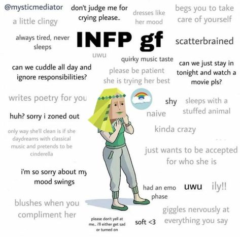 Infj And Infp Couple, Infp Enfj Friendship, Infp T Core, Infp Girlfriends, Infp Bf, Infp-t Core, Entp Bf, Infp Girlfriend, Infp 16 Personalities