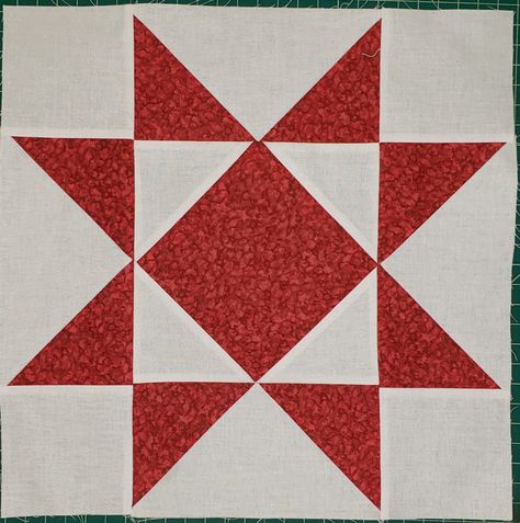 Crystal Star Quilt Pattern, Crystal Star Quilt Block, Barn Star Quilt Pattern, Quilt Patterns Star, Quilt Square Patterns, Placemats Patterns, Cute Quilts, Star Quilt Blocks, Star Blocks