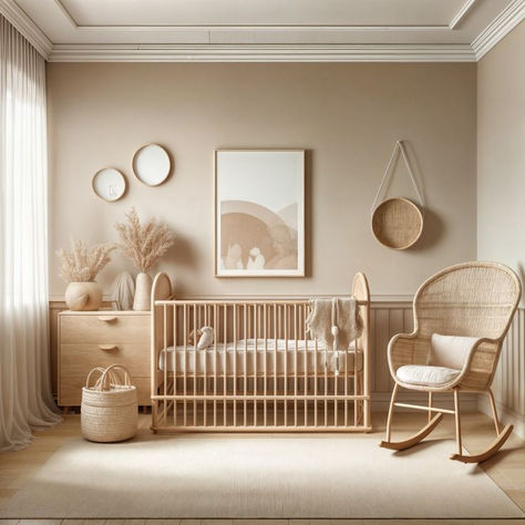 Beige Nursery, Cozy Baby Room, Boho Baby Room, Ideas Habitaciones, Calm Nursery, Baby Room Neutral, Baby Boy Room Decor, Nursery Room Design