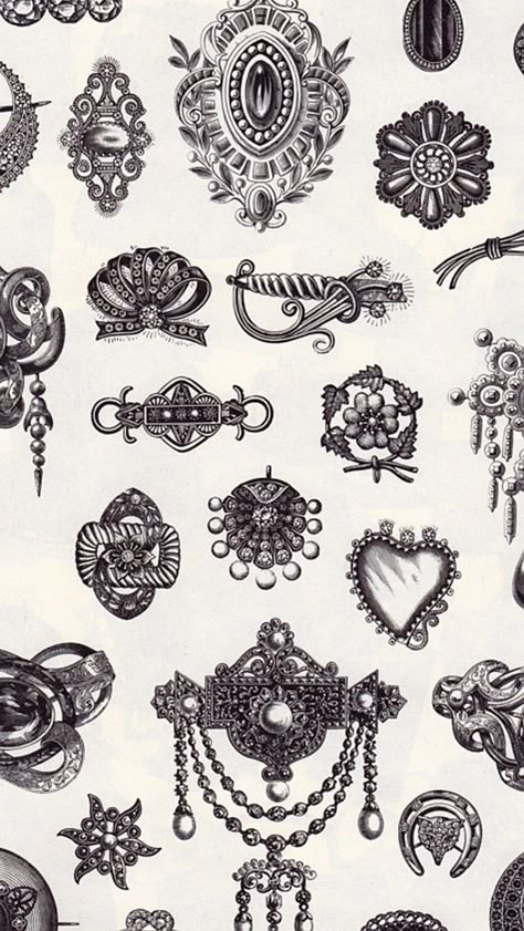 Small Victorian Tattoo, Brooch Tattoo Design, Victorian Style Illustration, Victorian Jewelry Tattoo, Gothic Victorian Tattoo, Victorian Art Drawings, Victorian Symbols, Victorian Tattoo Vintage, Victorian Gothic Tattoo Ideas