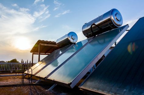 Why solar thermal panels, America’s forgotten solar, are poised to make a comeback. Solar Thermal Water Heater, Solar Thermal Panels, Solar Hot Water Heater, Solar Water Heating System, Solar Energy Kits, Solar Heater, Solar Water Heating, Solar Collector, Solar Thermal