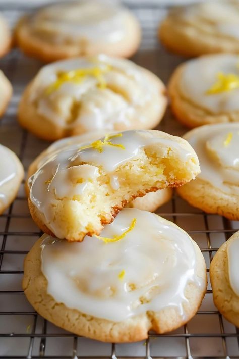 These lemon meltaway cookies are delightfully buttery with a delicate texture and bright lemon flavor that melts in your mouth! Melt In Your Mouth Lemon Cake, Lemon Pudding Crinkle Cookies, Lemon Meyer Recipes, Ham And Goodies Lemon Cookie Recipe, Lemon Cookies With Icing, Three Ingredient Lemon Cookies, Lemon Meltaways Cookies, Melt And Mix Cookies, Ultra Easy Lemon Cookies