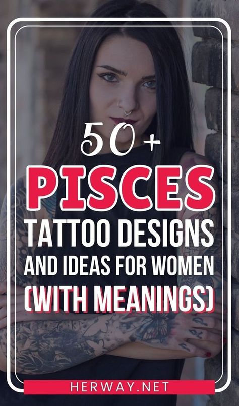 Feminine Pisces Tattoo, Pisces Goddess Tattoos For Women, Pisces Tattoo Ideas For Women, Small Pisces Tattoos, Piceses Tattoo, Pisces Tattoo Designs For Women, Pisces Symbol Tattoo, Pisces Goddess Tattoo, Mermaid Pisces Tattoo