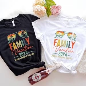 Vacation - Etsy Travel Tshirt, Family Vacation Shirts, Mens Long Sleeve Tee, Vacation Shirts, Making Memories, Stylish Shirts, Summer 2024, Summer Shirts, Family Vacation