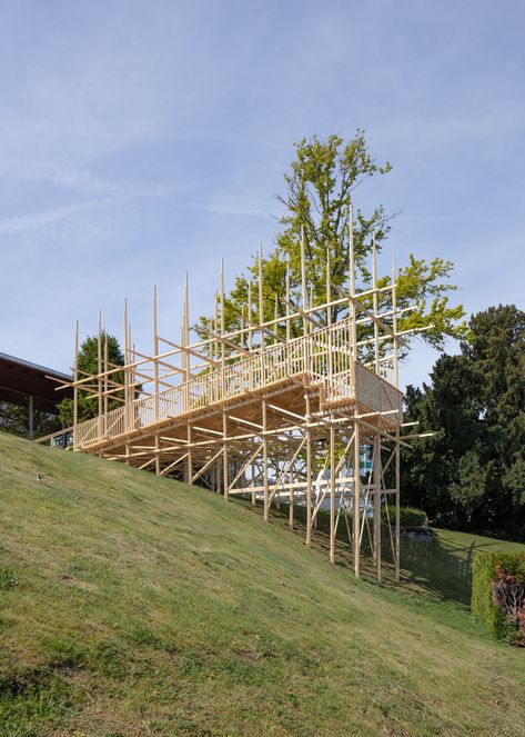 Lakeside Pavilion, Bird Watching Tower, Architecture Structure, Wooden Pavilion, Temporary Architecture, Timber Architecture, Pavilion Architecture, Shelter Design, Timber Frame Construction