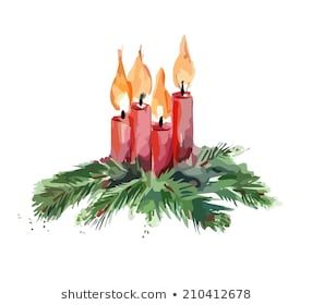 Christmas Candles Painted Christmas Cards, Candles Christmas, Christmas Card Art, Watercolor Christmas Cards, 수채화 그림, Watercolor Christmas, Diy Christmas Cards, Christmas Drawing, Noel Christmas