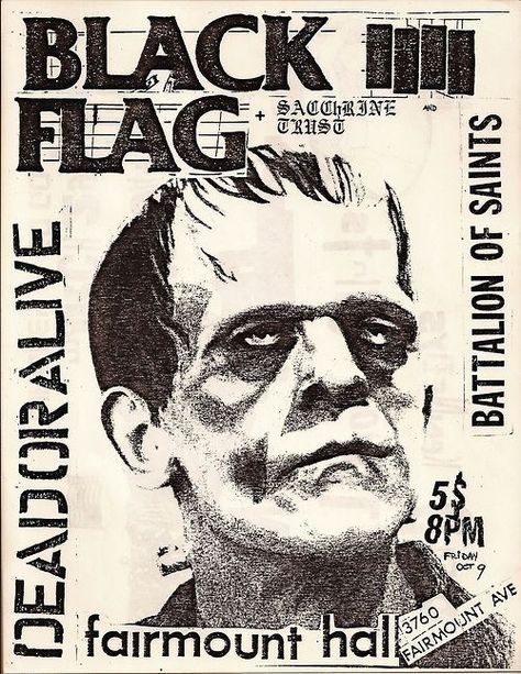 fairmount hall Black Flag Poster, Art Punk, Punk Culture, Punk Poster, Concert Flyer, Music Flyer, Arte Punk, Punk Design, San Diego Living