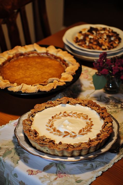 These 25 Thanksgiving pie recipes offer a wide range of flavors and styles, so there's something for everyone to enjoy. From classic pumpkin pie to creative fruit combinations, these Thanksgiving pie ideas are sure to satisfy your sweet tooth.  Enjoy the perfect ending to your Thanksgiving feast. Sour Cream Raisin Pie, Pie Table, Raisin Pie, Pie Ideas, Chocolate Chess Pie, Classic Pumpkin Pie, Thanksgiving Pie Recipes, Grasshopper Pie, Pie Thanksgiving