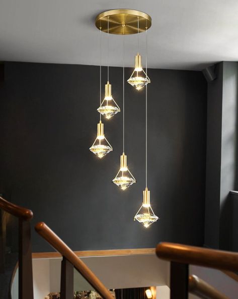 Chandelier Lighting Pendant Light Modern Fixture Ceiling Light Brass Industrial Rustic Modern Iron Glass Led Bedroom Ceiling Lights, Crystal Pendant Lighting, Lighting Pendant, Island Pendant Lights, Hanging Ceiling Lights, Ceiling Hanging, Color Changing Lights, Crystal Diamond, Led Pendant Lights