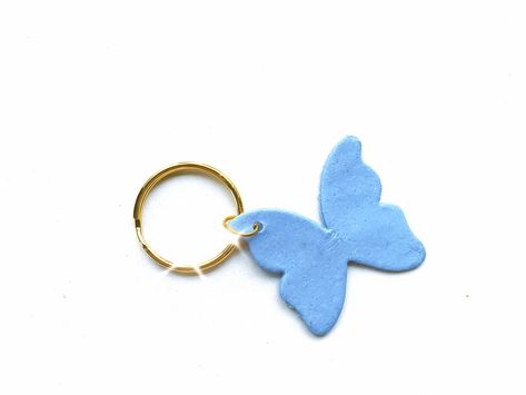 Butterfly Clay, Clay Butterfly, Butterfly Accessories, Butterfly Keychain, Glitter Butterfly, Boho Keychain, Y2k Accessories, Keychain Cute, Central City