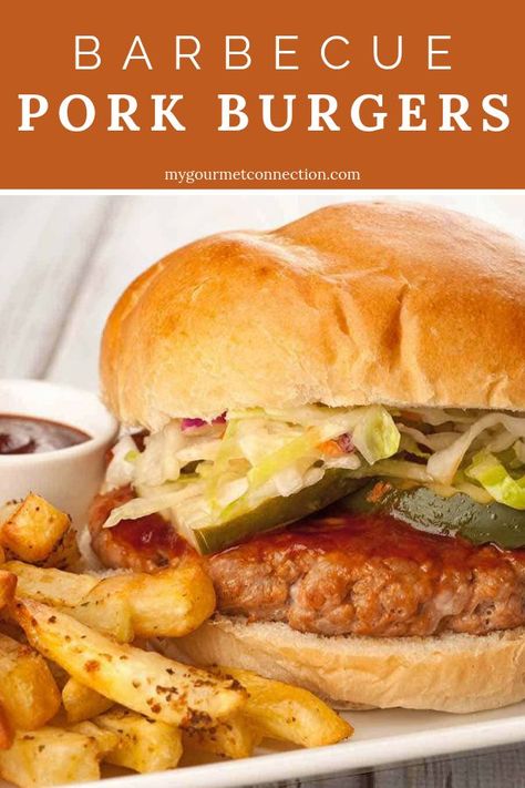 Pork Burgers Patties, Pork Burger Seasoning, Pork Burgers Recipes Ground, Bbq Pork Burgers, Pork Burgers Recipes, Pork Patties, Burgers Recipes, Homemade Barbecue, Ground Pork Recipes