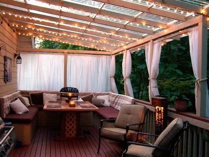 Terrasse Med Tak, Ombra Pergola, Pergola Modern, Diy Patio Ideas, Design Per Patio, Backyard Privacy, Backyard Pergola, Patio Roof, Diy Deck