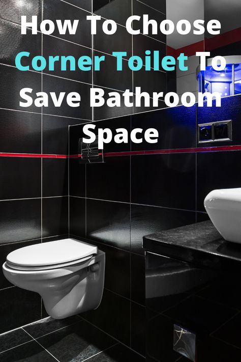 Corner toilets are great to save bathroom space. If you have a small bathroom, a corner toilet is a great option for your toilet. Corner Toilet Bathroom Layout, Space Saving Toilet, Corner Toilet, Toilet Bathroom, Bathroom Layout, Bathroom Space, Toilets, Small Space, Small Bathroom