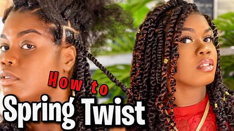 In this video i am installing a crochet twist protective style using shake n go water poppin twist hair in color 1b. This protective style was very easy to achieve doing the rubberband method! click on the video to learn how I installed this crochet prtoective style in less than 5 hrs! products used: Shake n Go freetress braid water poppin twist crochet needle rubberbands Shine n jam Crochet Spring Twist, Crochet Needles For Hair, Rubber Band Method, Shine N Jam, Crochet Spring, Crochet Needle, Spring Twists, Crochet Twist, Twist Hair